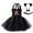 Blue, variant on Vdoaml Girls Halloween Tutu Costume Dress Kids Halter Cat Print Tulle Skirt with Headband Bow and Tail Accessories 6-12 Months Orange