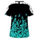 thumbnail image 4 of Fiudx Ofertas Del Día Blusa de Manga Corta con Cuello Redondo y Estampado para Mujer, 4 of 5