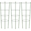 Tingyuan 3 Pack Plant Support Cage 48 inch Tomato Cage with 4 Adjustable Rings