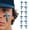 Blue, variant on BLSTK Cross Temporary Tattoo Eye Black | 2-Pack | Black