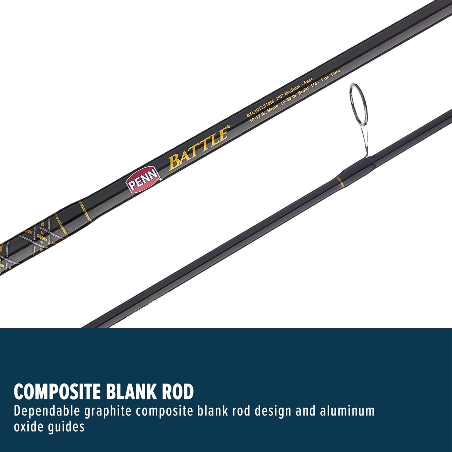 PENN Battle® Spinning Combo Fishing Kit, 7' Medium, 4000 Size Reel
