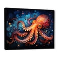 thumbnail image 2 of Designart "Expressionist Abyss With Octopus I" Octopus/Squid Floater Framed Canvas Art Print, 2 of 5