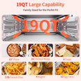 thumbnail image 5 of Beelicous Pro 19QT Digital 8-in-1 Air Fryer Toaster Oven, 550°F Flavor-Lock Tech, Flip Up & Away Capability, 40+ Recipes, Airfryer Countertop Oven Combo, 4 Accessories, Fit 13 Pizza, Stainless Steel, 5 of 5