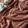thumbnail image 6 of Sedona House Microfiber Soft Warm Lightweight Flannel Fleece Blanket 90x90 Queen Size Coffee, 6 of 7