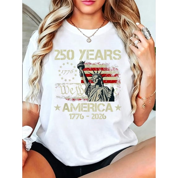 We The People 250 Years 1776 2026 250th Independence Day T-Shirt