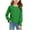 Green, variant on Girls Shirts Size 10-12 Girls Crewneck Eyelet Tshirts Casual Basic Top Cotton Smocked Sweatshirts for Teens 6-16 Years