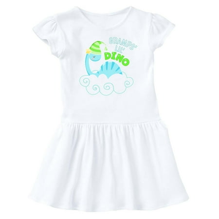 

Inktastic Gramps Lil Dino with Cute Blue Baby Dinosaur Gift Baby Girl Dress