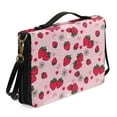 thumbnail image 2 of FOR U DESIGNS Strawberry Daisy Bible Cover for Boys Kids Portable Bible Bag for Bible Lover Size 2X-Large Lightweight Leather Bible Study Bags and Totes for Women Bible Accessories, 2 of 7