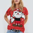 thumbnail image 3 of Cuphead T-Shirts for Men Women, Anime Short Shirts, Unisex Short Sleeve Tops, Crew Neck Tee Shirts, S-4XL, 3 of 8
