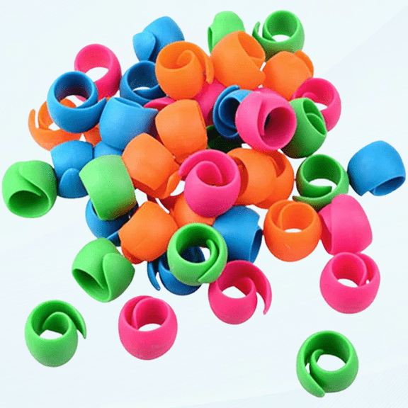 24pcs Thread Spool Savers, Thread Spool Huggers to Prevent Thread Tails from Unwinding, No Loose Ends for Sewing and Embroidery Machine Thread Spools, Four-Colour