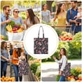 thumbnail image 4 of Sac Fourre-Tout Réutilisable à Motifs Floraux - Design Pliable Durable et Compact, 4 of 6