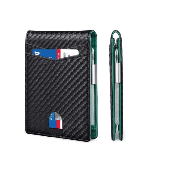 GASTROPOD Genuine Leather Mens Bifold Wallet with Money Clip, Slim Card Holder with Two-Tone Design for Work, Travel, and Everyday Carry