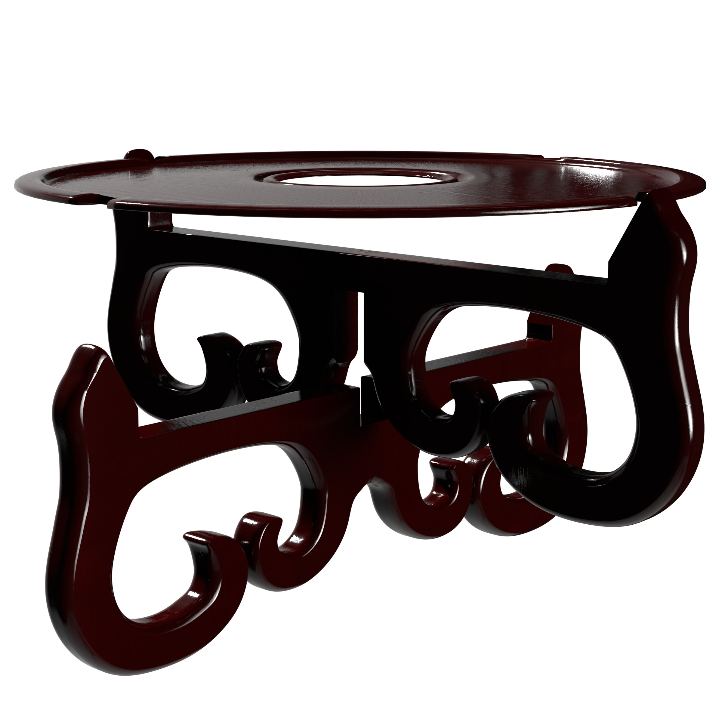 Red Lantern Fishbowl Cross Stand - Size 15.5 in. Base Diameter