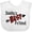 AA-White, variant on Inktastic Daddy's Best Friend- Arrow and Plaid Letters Boys or Girls Baby Bib
