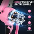 thumbnail image 4 of YAHHU 6 inch Lovely Pink Mini Chainsaw, Portable Handheld Electric Cordless Chainsaw,21V Battery,New, 4 of 7