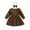 Brown, variant on PINQI Swing Dress for Toddler Girls Baby Kids Girls Solid Color Long Sleeve Ruffle Dress Dress with Hairband Sets for 6M to 4 Years