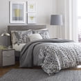 thumbnail image 2 of City Scene - King Duvet Cover Set, Cotton Bedding With Matching Shams, Softens With Each Wash (Branches Grey, King), 2 of 5