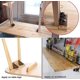 thumbnail image 4 of Bisagra para muebles YONGSHENG juego de 2 soportes plegables Bisagras autoblocantes bronce 68*63*54mm, 4 of 5