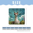 thumbnail image 2 of 12 Inch Wall Clock Battery Operated Square Clock for Office, Kitchen, Outdoor, Living Room,Alpaca Cactus Llama Flower Beautiful, 2 of 4