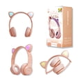 thumbnail image 2 of Audífonos Bluetooth con Orejitas de Gato Link Bits P47M Rosa, 2 of 2