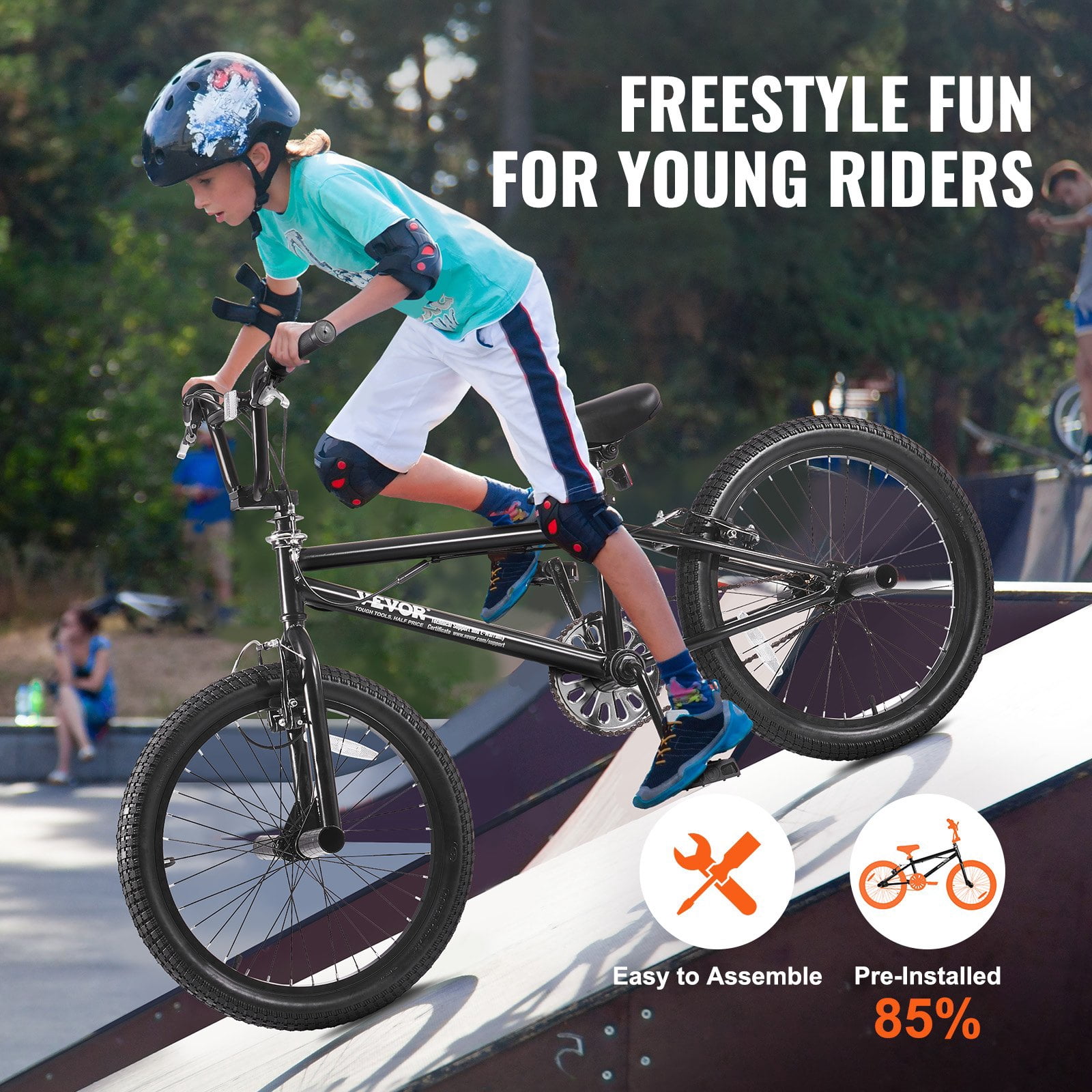 STAWAY 20-Inch BMX Freestyle Bike for Kids & Men - Durable Hi-Ten