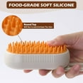 thumbnail image 2 of 4 in 1 Cat Steam Brush for Shedding, Rechargeable Cat Brush with Steam, Anti-Static Pet Steam Brushes, Massage, Cleaning, Shedding & Combing All In One! Cream, 2 of 7