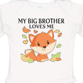 thumbnail image 4 of Inktastic My Big Brother Loves Me- little fox Boys or Girls Long Sleeve Baby Bodysuit, 4 of 5