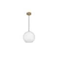 thumbnail image 4 of Living District Baxter 12 Inch Pendant Frosted White Shade in Satin Gold, 4 of 10