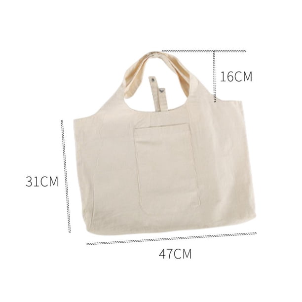 Bolsas De Mano Reutilizables Grandes Plegables De Algodón De 31X47Cm, Bolsa De Supermercado, Bolso De Mano Grande, Bolso De Hombro Para Mujer Eigraketly HA019034-00