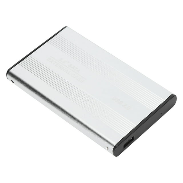 2.5in 2TB Portable External Hard Drive Enclosure, HDD Plug Play 3TB USB2.0 SSD Disk Box 1tb External Hard Enclosures for OS X Laptops Data Storage Noir Drive HDD SSD Laptops