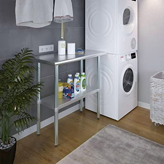 Stainless Steel Kitchen Food Prep Work Table 14 x 36 - NSF - Heavy Duty