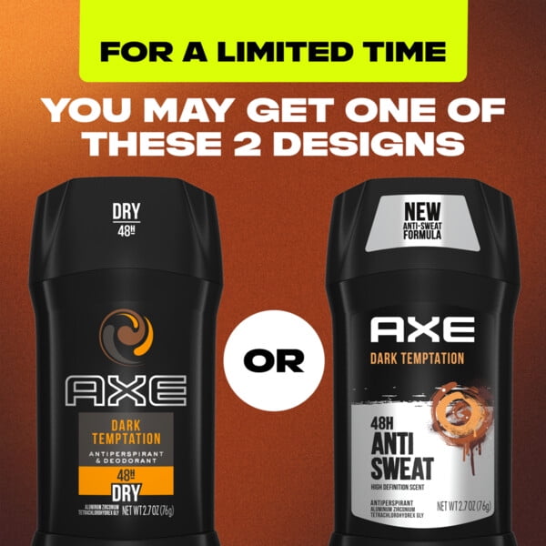 AXE Dual 48H Anti Sweat Dark Temptation Action Antiperspirant 2.7 - Walmart.com