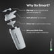 thumbnail image 2 of Smartshake Reforce Botella Coctelera de Proteínas de Acero Inoxidable 900 ml | 30 oz - Tapa roscada a prueba de fugas - Sin BPA - Unisex - Negro, 2 of 5