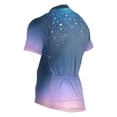 thumbnail image 3 of joogoo Starry Blue Gradient Stars Pattern Men's Cycling Jerseys Mountain Bike Short Sleeve Tops S, 3 of 7