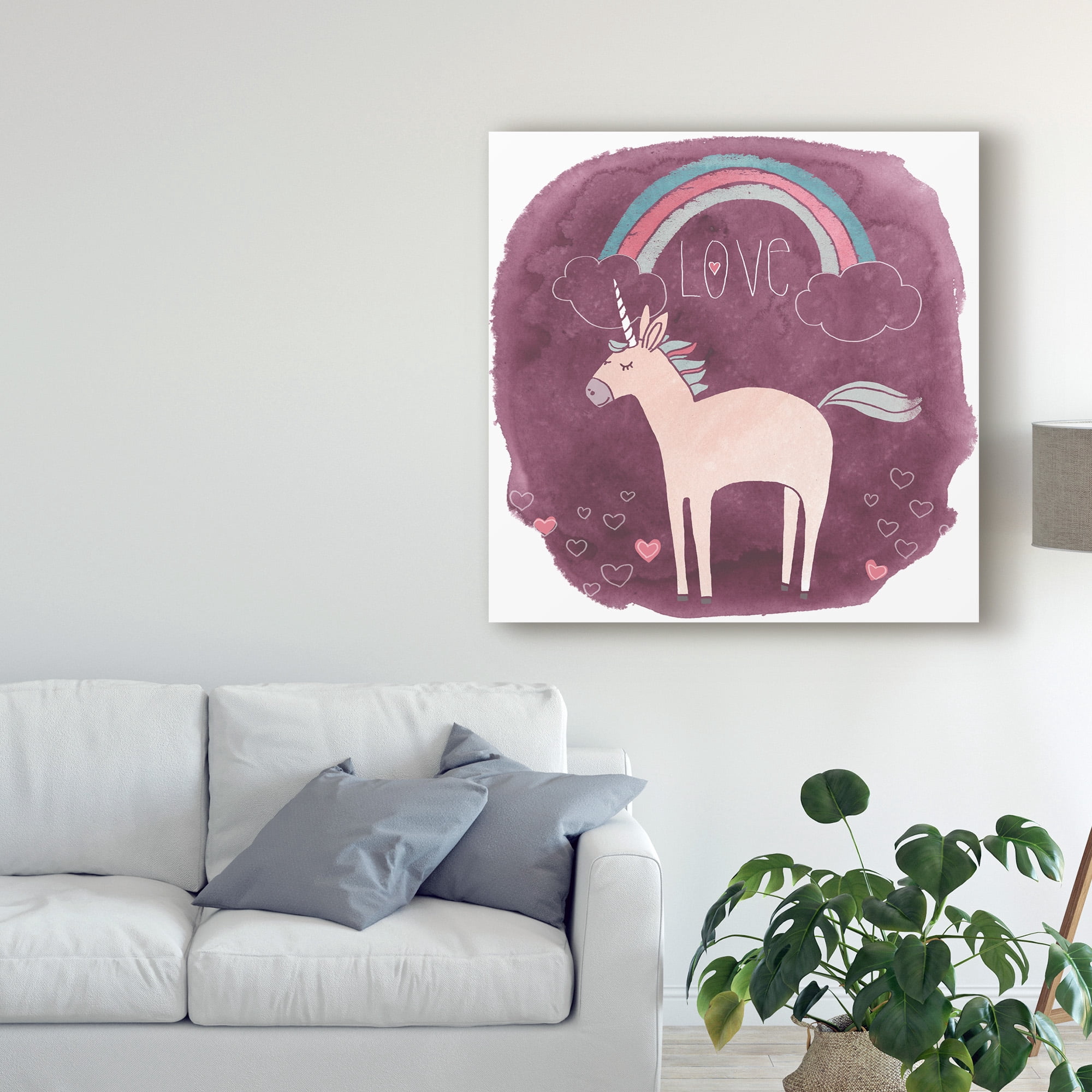 Trademark Fine Art 'Magic Unicorn Squad IV' Canvas Art by June Erica Vess