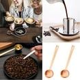 thumbnail image 4 of Cuchara medidora de café de acero inoxidable de 2 piezas, cuchara para café, cuchara para café 1 cucharada, cuchara para café con mango largo adecuada para café en polvo y preparación de café (2, 4 of 5