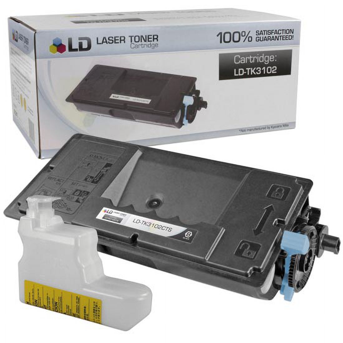 LD Compatible Kyocera-Mita Black TK-3102 / 1T02MS0US0 Laser Toner Cartridge for use in FS-2100DN Printers - image 2 of 2