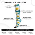 thumbnail image 2 of Sikiie Daisy Flowers 1 Pairs Compression Socks for Men and Women 15-20 mmHg Running Support Socks, 2 of 7