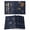 Blue, variant on Placemats Set of 8, Navy Blue Woven Placemat, Linen Place Mats for Kitchen/Dining Tables, Spring Flora Washable Table Mats for Party