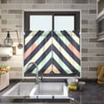 thumbnail image 4 of Yayeee Kitchen Curtains Tier Pair Light Filtering 27"x24" Rod Pocket Short Cafe Window Panel, Isometric Green, 4 of 7