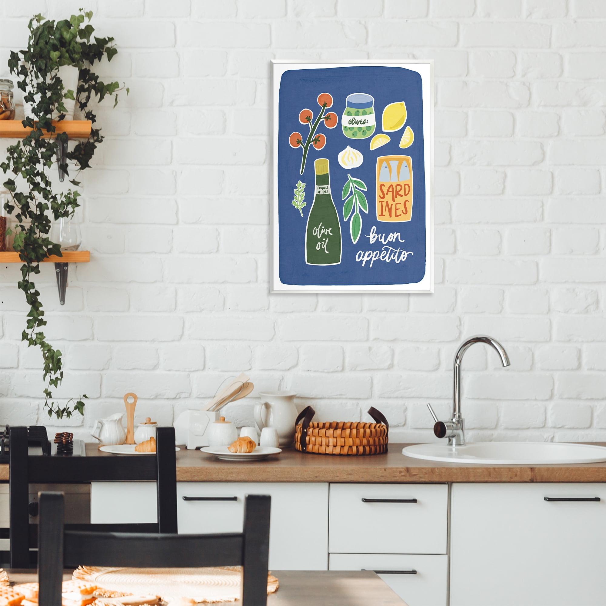 Stupell Industries Italian Kitchen Necessities Wall Plaque Art, design by Amanda Houston