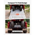thumbnail image 3 of VEVOR Aluminum Trailer Ramps, 76 x 54 in Tri-Folding Truck Ramps with Straps & Non-Slip Rubber Fingers, 1500LBS Capacity ATV Loading Ramps for Pickup Trucks, Motorcycles, Lawn Mowers, Tractors, Carts, 3 of 9