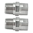 thumbnail image 1 of Flat Fan Spray Tip Atomizing Nozzle, Stainless Steel Sturdy Nozzle 2Pcs. Strong Toughness Wide Angle Adjustable Waterflow, Excellent Spray Distribution Effect, Suitable for, 1 of 7