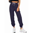 thumbnail image 2 of Sweatpants Women Fall Fashion Baggy Joggers Workout Lounge Comfy High Waisted Athletic Sweat Pants Dark Blue XL, 2 of 7