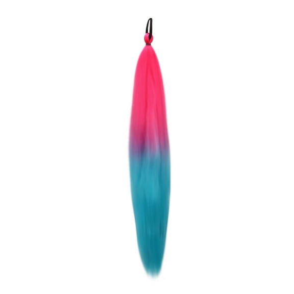 Sokhug Wig Ponytail Colored Boxing Braid Elastic Rope Hair Extension Vibrant Color For Festival Costume Daily Wear Fashion Hair Accessory