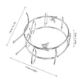 thumbnail image 2 of OFFIGAM Metal Crystal Sphere Rack for Elegant Storage and Organization, 1 Set, Decorative Display Stand, 2 of 7