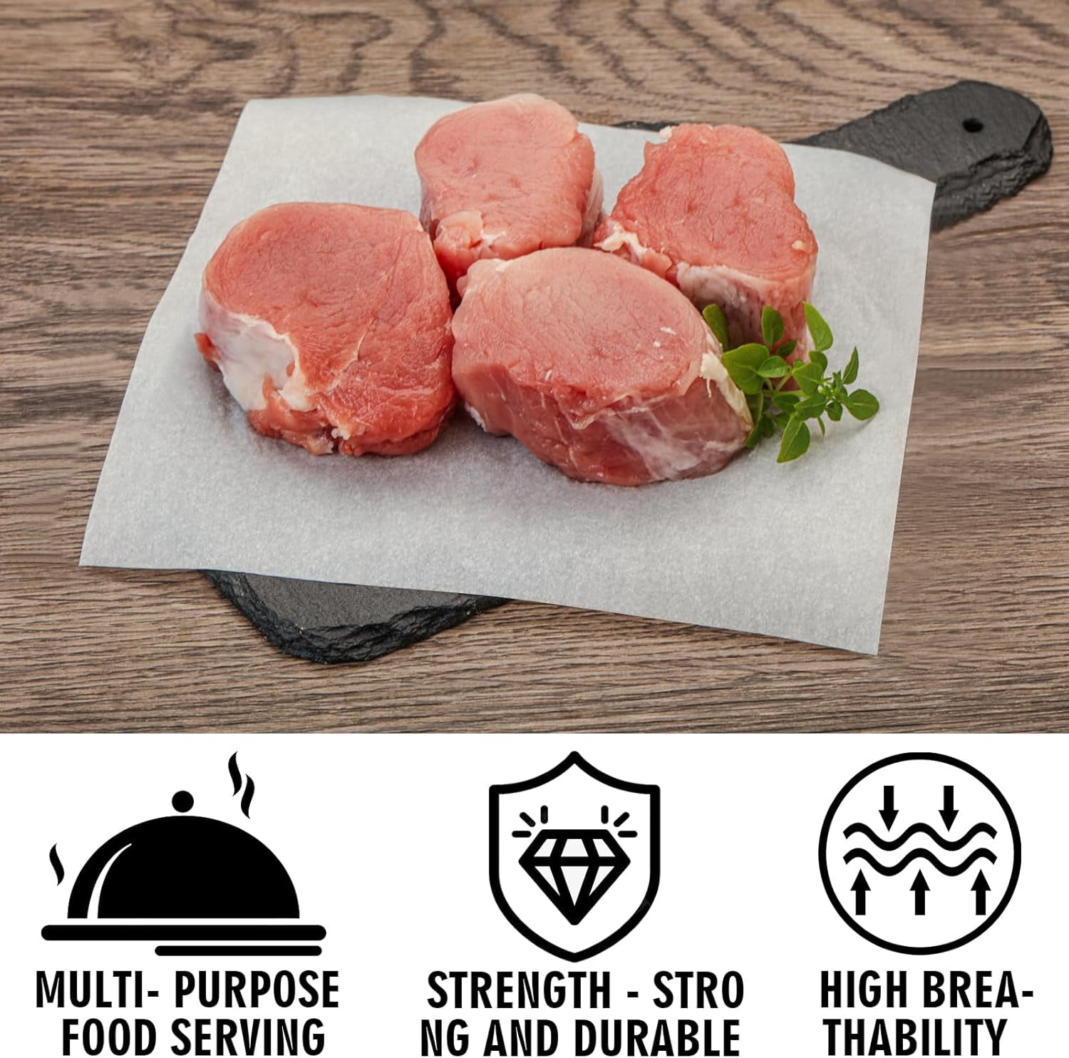 100 Pieces Butcher Paper for Sublimation 15 x inch Disposable No Wax Sheets Precut Square Meat Wrapping Heat Press Art Project