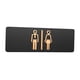 thumbnail image 2 of Placa de letrero de baño para hombres y mujeres, letrero ligero para puerta de baño, letrero para baño Tipo A, 2 of 9