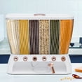 thumbnail image 3 of Modern Clear Six-grid Dry Food Dispenser Rice Dispenser W/Rice Hopper Storage, 3 of 12