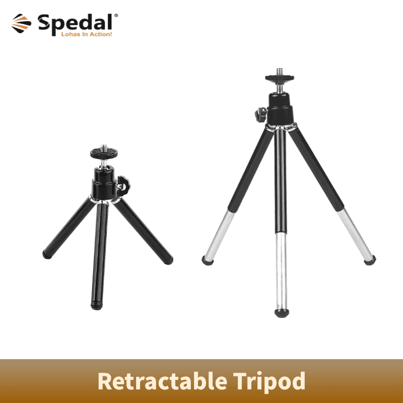 Spedal TR03 Portable Tripode Lightweight Travel Stand Tabletop Video Mini Tripod with 360 Degree for Camera Phone DSLR